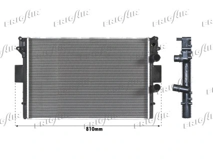 0204.2018 FRIGAIR Радиатор, охлаждение двигателя (фото 1)