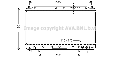 MTA2082 PRASCO Радиатор, охлаждение двигателя (фото 1)