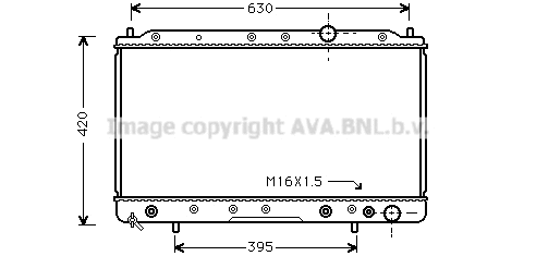 MTA2083 PRASCO Радиатор, охлаждение двигателя (фото 1)