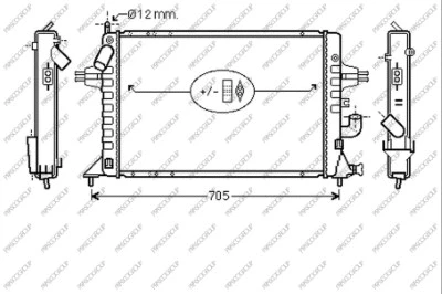 OP017R009 PRASCO Радиатор, охлаждение двигателя (фото 1)