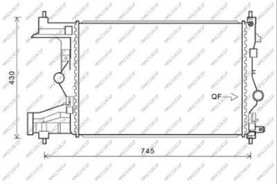 OP416R006 PRASCO Радиатор, охлаждение двигателя (фото 1)