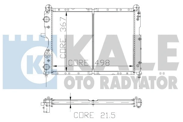 101798 KALE OTO RADYATÖR Радиатор, охлаждение двигателя (фото 1)
