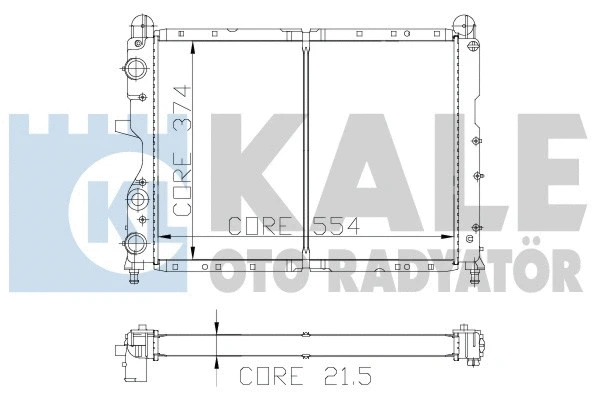 101900 KALE OTO RADYATÖR Радиатор, охлаждение двигателя (фото 1)