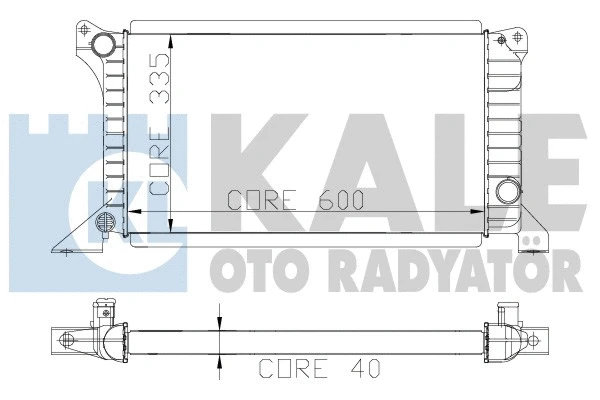 103100 KALE OTO RADYATÖR Радиатор, охлаждение двигателя (фото 1)