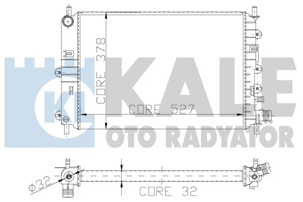 103500 KALE OTO RADYATÖR Радиатор, охлаждение двигателя (фото 1)