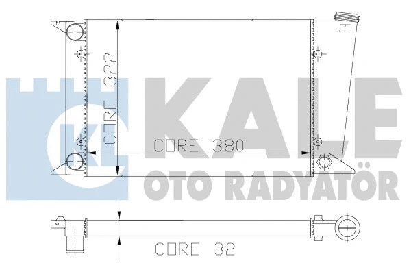 117800 KALE OTO RADYATÖR Радиатор, охлаждение двигателя (фото 1)