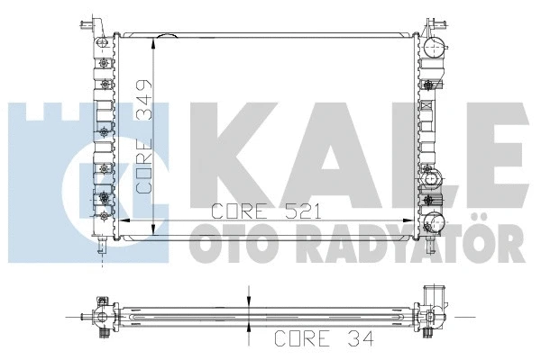 120600 KALE OTO RADYATÖR Радиатор, охлаждение двигателя (фото 1)