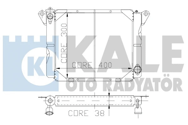 121600 KALE OTO RADYATÖR Радиатор, охлаждение двигателя (фото 1)