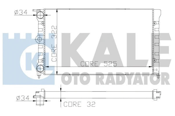 139200 KALE OTO RADYATÖR Радиатор, охлаждение двигателя (фото 1)