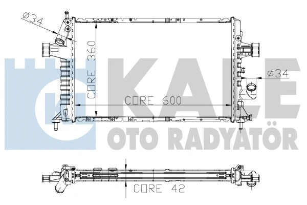141300 KALE OTO RADYATÖR Радиатор, охлаждение двигателя (фото 1)