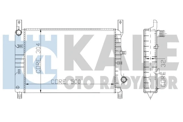 145900 KALE OTO RADYATÖR Радиатор, охлаждение двигателя (фото 1)