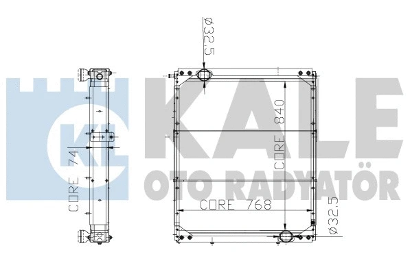 152600 KALE OTO RADYATÖR Радиатор, охлаждение двигателя (фото 1)