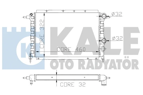 162500 KALE OTO RADYATÖR Радиатор, охлаждение двигателя (фото 1)