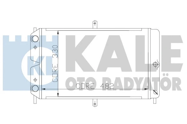 166200 KALE OTO RADYATÖR Радиатор, охлаждение двигателя (фото 1)