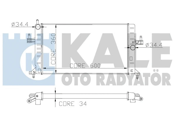179700 KALE OTO RADYATÖR Радиатор, охлаждение двигателя (фото 1)