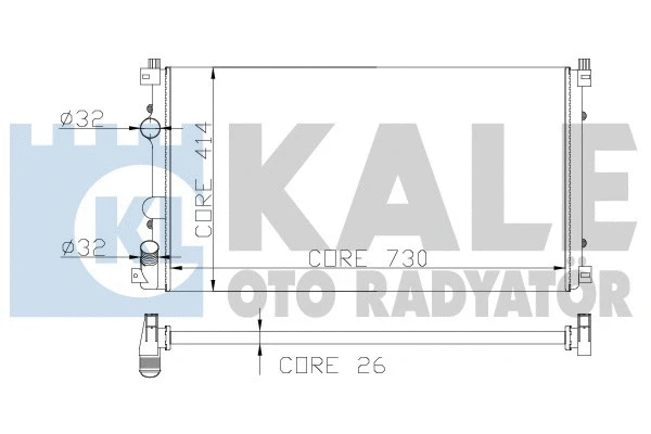 206600 KALE OTO RADYATÖR Радиатор, охлаждение двигателя (фото 1)