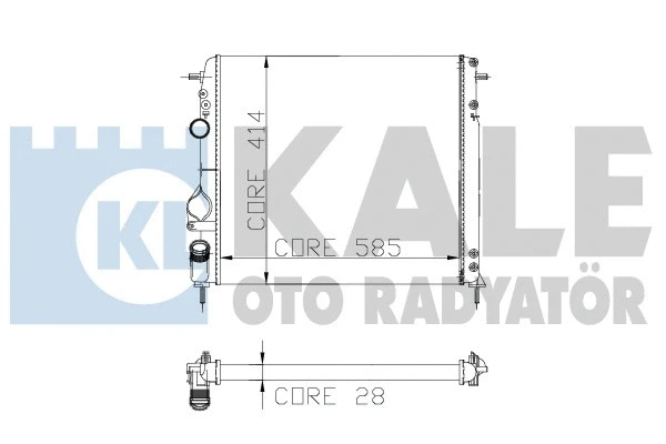 251100 KALE OTO RADYATÖR Радиатор, охлаждение двигателя (фото 1)