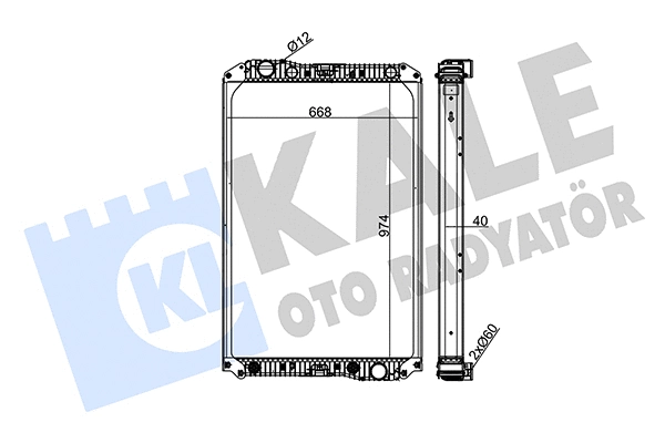 279900 KALE OTO RADYATÖR Радиатор, охлаждение двигателя (фото 1)