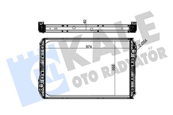 280000 KALE OTO RADYATÖR Радиатор, охлаждение двигателя (фото 1)