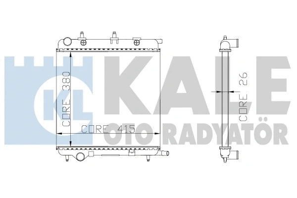 285200 KALE OTO RADYATÖR Радиатор, охлаждение двигателя (фото 1)