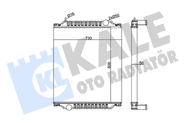 299000 KALE OTO RADYATÖR Радиатор, охлаждение двигателя (фото 1)