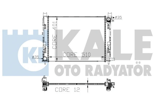 305900 KALE OTO RADYATÖR Радиатор, охлаждение двигателя (фото 1)
