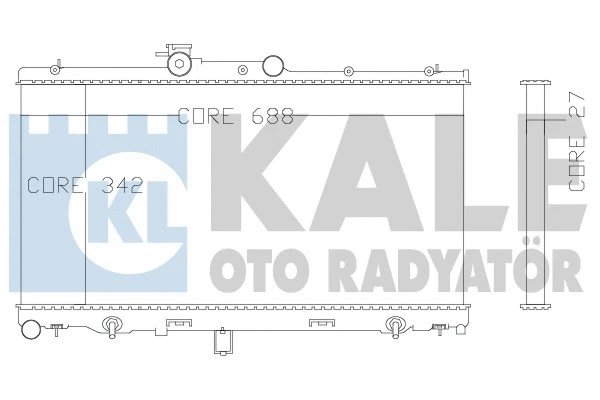 342110 KALE OTO RADYATÖR Радиатор, охлаждение двигателя (фото 1)