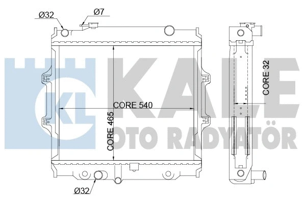 342195 KALE OTO RADYATÖR Радиатор, охлаждение двигателя (фото 1)