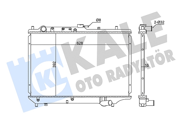 345965 KALE OTO RADYATÖR Радиатор, охлаждение двигателя (фото 1)