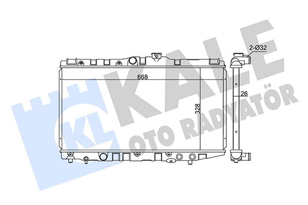 346045 KALE OTO RADYATÖR Радиатор, охлаждение двигателя (фото 1)