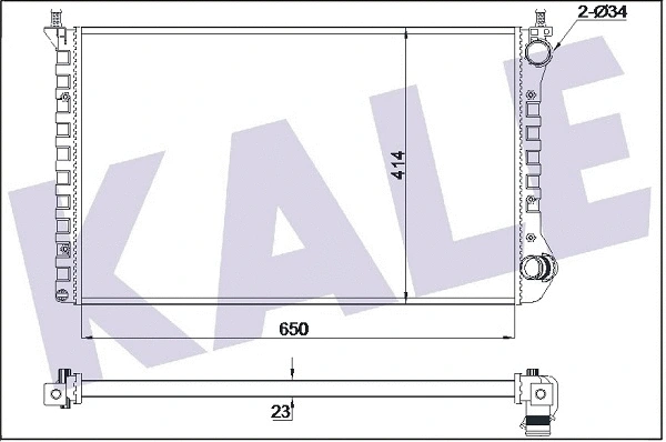 346110 KALE OTO RADYATÖR Радиатор, охлаждение двигателя (фото 1)