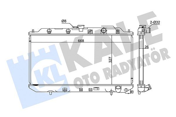 347770 KALE OTO RADYATÖR Радиатор, охлаждение двигателя (фото 1)