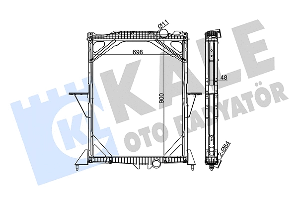 349310 KALE OTO RADYATÖR Радиатор, охлаждение двигателя (фото 1)