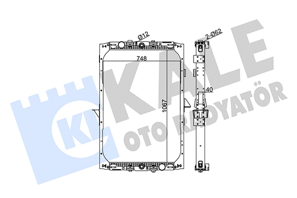 349345 KALE OTO RADYATÖR Радиатор, охлаждение двигателя (фото 1)