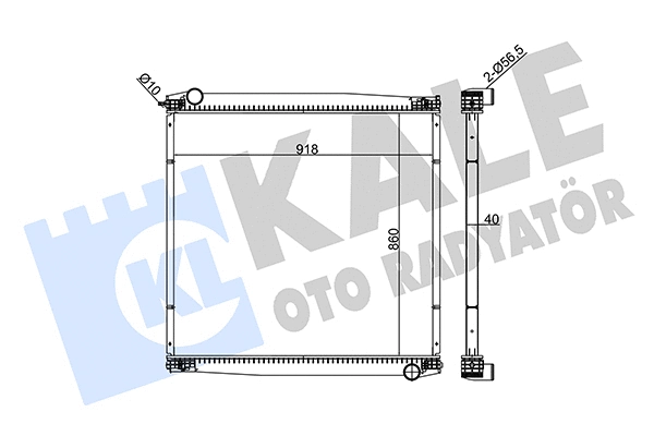 349415 KALE OTO RADYATÖR Радиатор, охлаждение двигателя (фото 1)