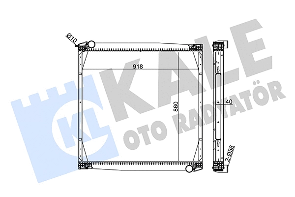 349475 KALE OTO RADYATÖR Радиатор, охлаждение двигателя (фото 1)