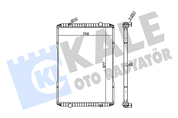 349540 KALE OTO RADYATÖR Радиатор, охлаждение двигателя (фото 1)
