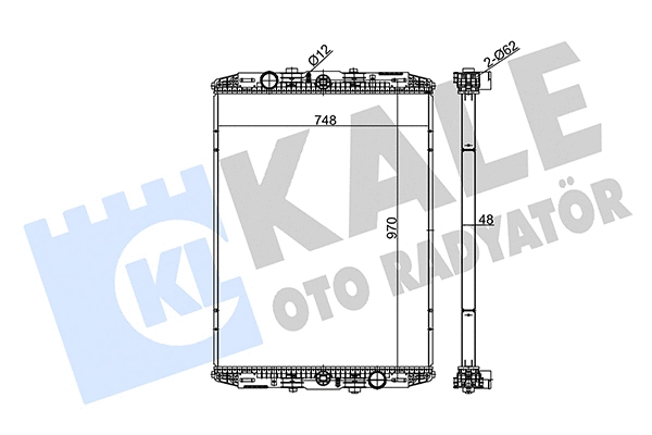350190 KALE OTO RADYATÖR Радиатор, охлаждение двигателя (фото 1)