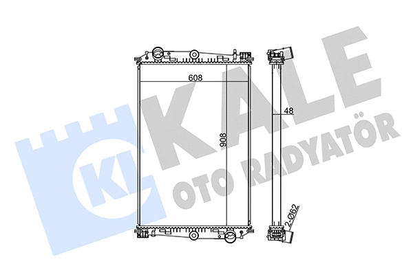 350205 KALE OTO RADYATÖR Радиатор, охлаждение двигателя (фото 1)