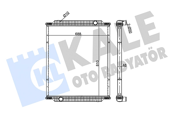 351350 KALE OTO RADYATÖR Радиатор, охлаждение двигателя (фото 1)