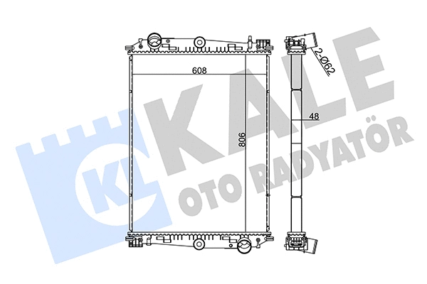 351365 KALE OTO RADYATÖR Радиатор, охлаждение двигателя (фото 1)