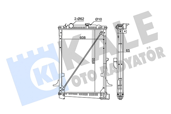 351375 KALE OTO RADYATÖR Радиатор, охлаждение двигателя (фото 1)