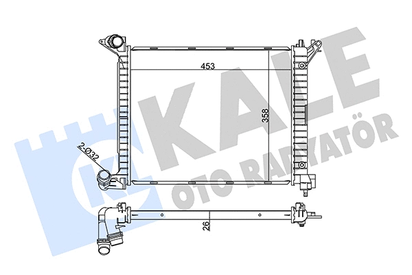 352565 KALE OTO RADYATÖR Радиатор, охлаждение двигателя (фото 1)