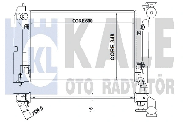 352700 KALE OTO RADYATÖR Радиатор, охлаждение двигателя (фото 1)
