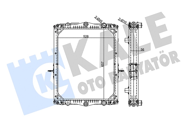 355690 KALE OTO RADYATÖR Радиатор, охлаждение двигателя (фото 1)