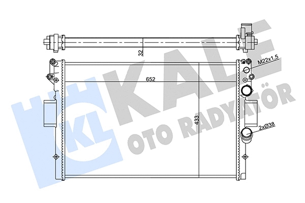356420 KALE OTO RADYATÖR Радиатор, охлаждение двигателя (фото 1)