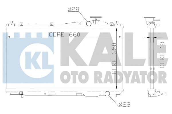 357000 KALE OTO RADYATÖR Радиатор, охлаждение двигателя (фото 1)