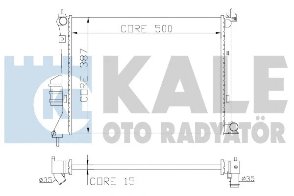 358600 KALE OTO RADYATÖR Радиатор, охлаждение двигателя (фото 1)
