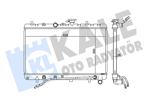 358900 KALE OTO RADYATÖR Радиатор, охлаждение двигателя (фото 1)