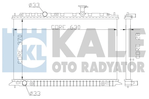 359100 KALE OTO RADYATÖR Радиатор, охлаждение двигателя (фото 1)